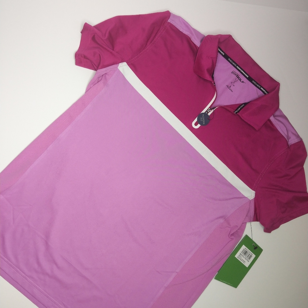 Skechers golf polo fuschia large